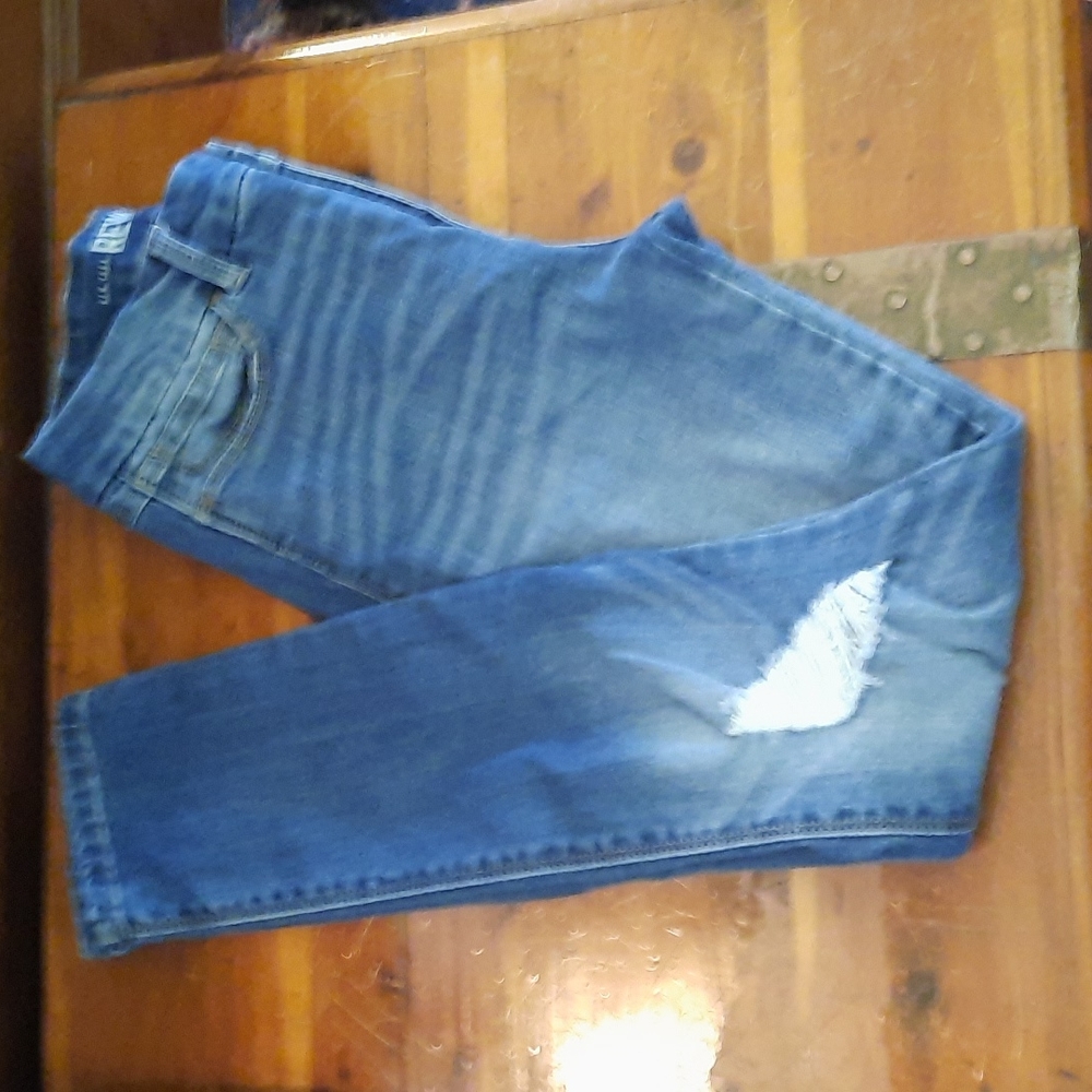 Rewash real curve distressed jeans